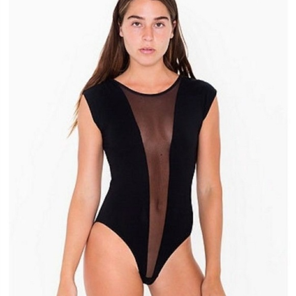 American Apparel Tops - AMERICAN APPAREL mesh bodysuit